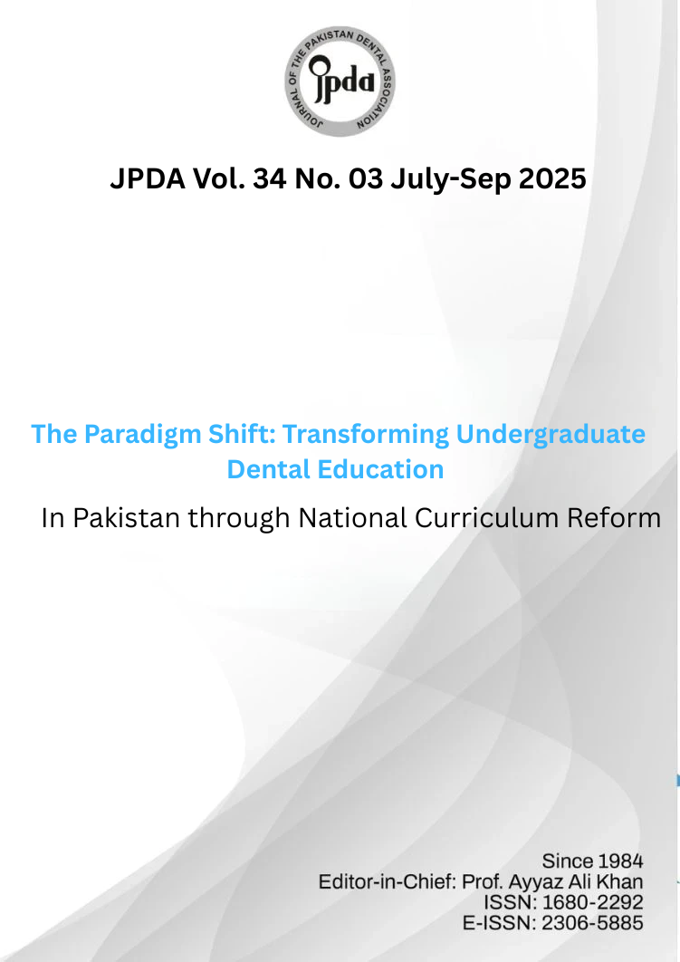 Journal of The Pakistan Dental Association